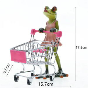 Shopping Frosch Figur | Lustige & Originelle Deko Geschenkidee