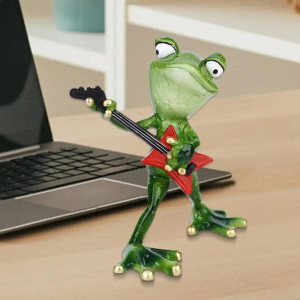 Figurine Grenouille Rock | Cadeau Déco Rock'n'Roll Amusant
