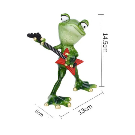 Figurine Grenouille Rock | Cadeau Déco Rock'n'Roll Amusant