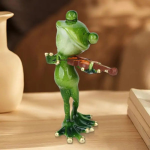 Statuetta Rana Violinista - Idea Regalo Musicale Divertente!