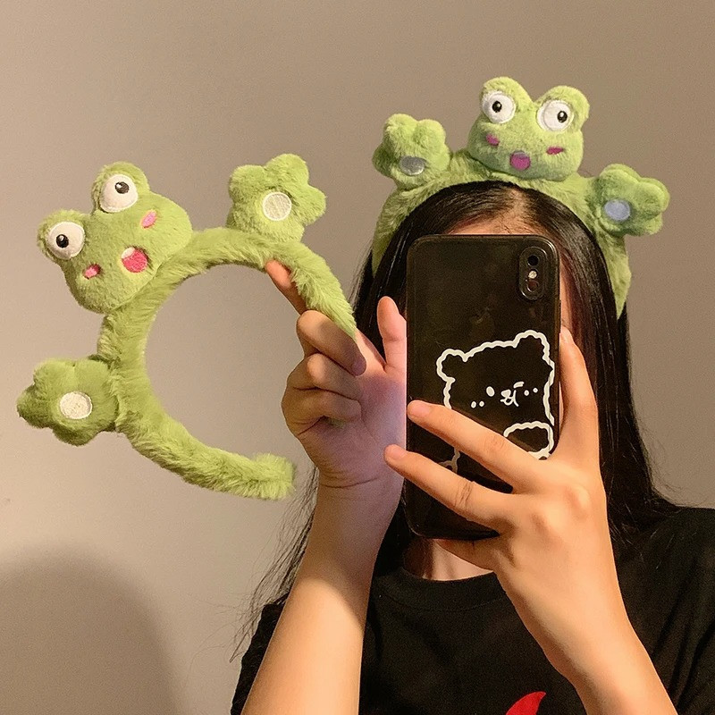 Serre-tête Grenouille "Peluchon Malicieux"