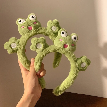 Cute Frog Plush Headband | Kawaii Funny Hair Accessory Gift