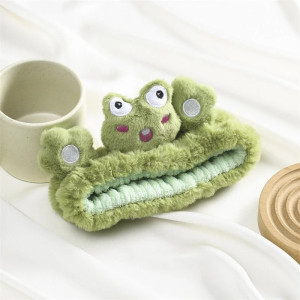 Bandeau Grenouille Peluche | Accessoire Spa & Maquillage Mignon