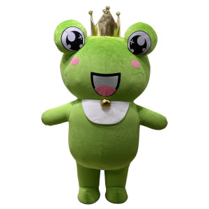 Mascotte Grenouille "Reine Croâquette"