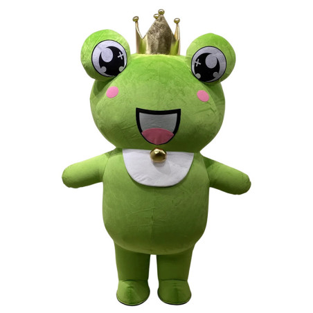 Mascota Rana Reina Croaqueta | Disfraz Princesa Divertido