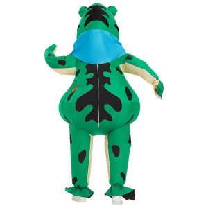 vue arrière Mascotte Grenouille Gonflable "Super Croâ-Gonflé"
