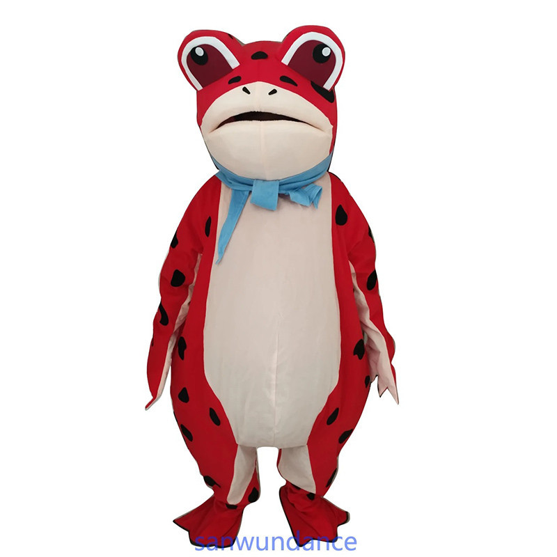 Mascotte Grenouille "Croâ Écarlate des Tropiques"