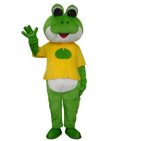 Mascotte Grenouille "Croâ Feuille Joyeuse"