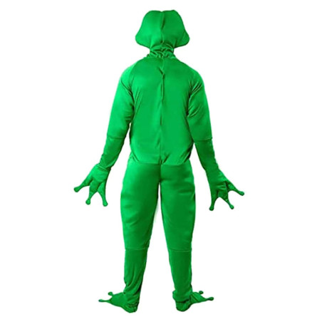Cute Green Frog Costume | Funny Adult Stretch Onesie Gift