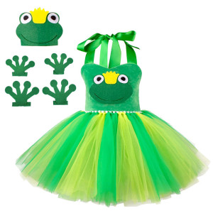 Robe Déguisement Grenouille - Robe Princesse Grenouille "Joyeuse Croâ Croâ"