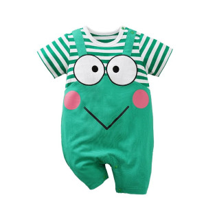 Barboteuse Bébé Grenouille Verte 0-18m | Coton Doux Idée Cadeau
