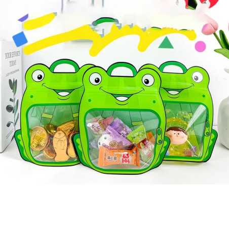 Cute Frog Treat Bags (5-Pack) | Funny Party Favor Gift Idea