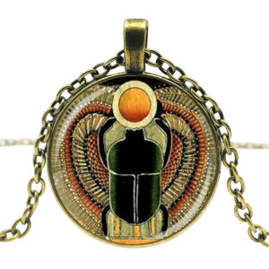 Pendentif Scarabée Ailé Unique - Soleil de Râ - 3 Couleurs
