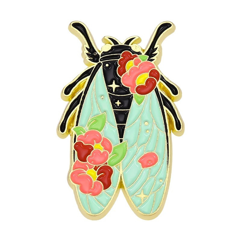 Pin's Scarabée "Fleur d'Ébène"