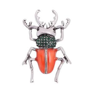Royal Mandarin Scarab Beetle Brooch | Unique Insect Jewelry