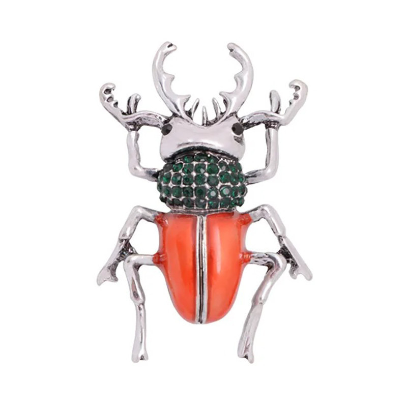 Skarabäus-Brosche "Königliche Mandarine" | Eleganter Schmuck