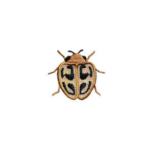 Cute Scarab Beetle Patch "Golden Spots" | Unique Iron-On Gift