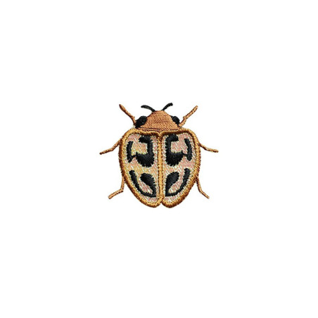 Écusson Scarabée 'Taches Dorées' | Patch Thermocollant Mignon