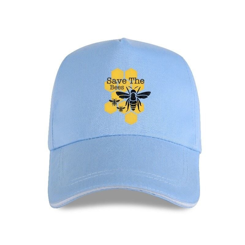 Casquette de Baseball Abeille couleur bleu clair