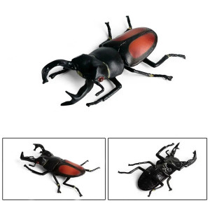 Figurine Lucane Cerf-Volant Rouge | Jouet Insecte Éducatif
