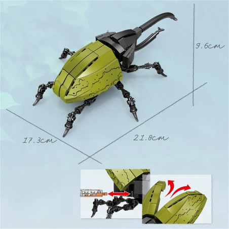 Figurine Éducative Titan de la Forêt - Scarabée Géant Réaliste