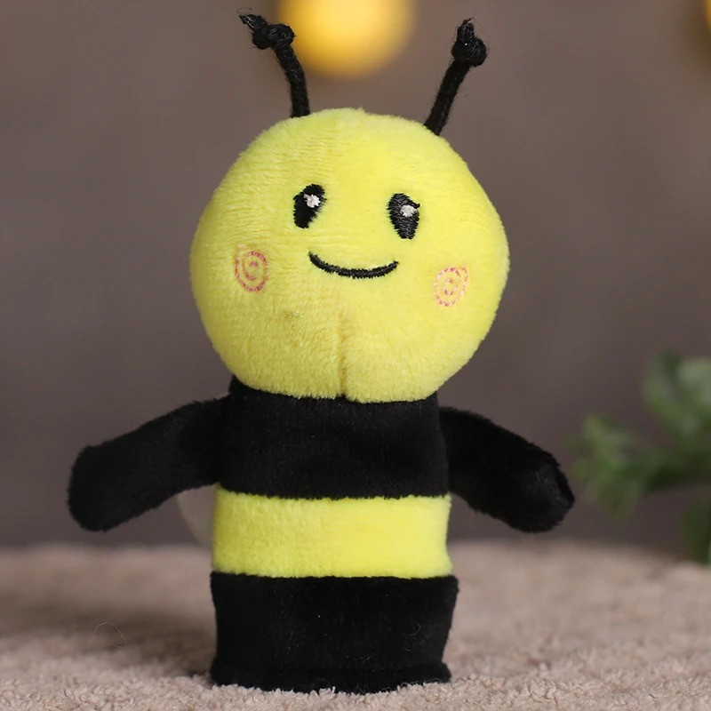 Marionnette Doigt Abeille Souriante | Jouet Éducatif Enfant