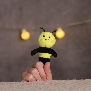 Mini Smile Bee Finger Puppet - Cute Educational Toddler Toy