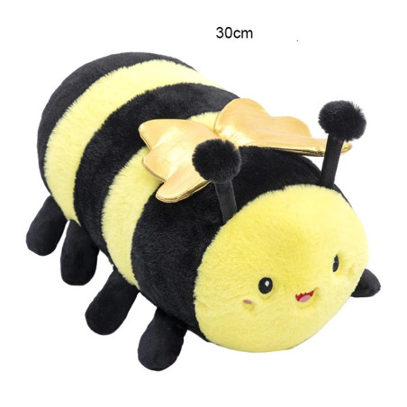 Peluche Abeille - Abeille Chenille Dorée - 2 tailles au choix !