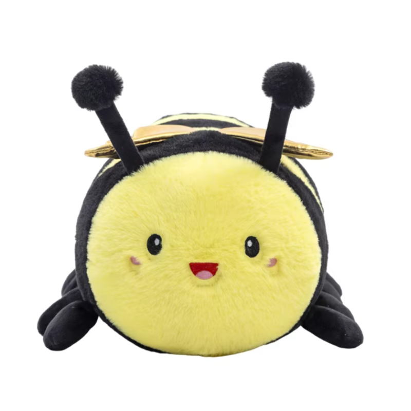 Peluche Abeille - Abeille Chenille Dorée - 2 tailles au choix !