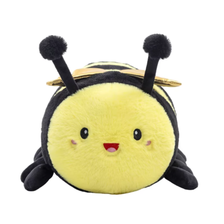 Peluche Abeille - Abeille Chenille Dorée - 2 tailles au choix !