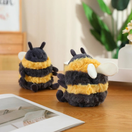 Vue générale de la Peluche Abeille Positive – Abeille Bourdon Câlin