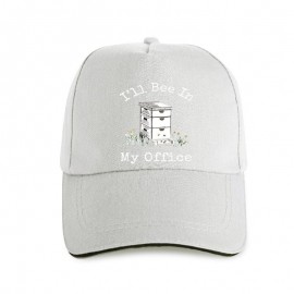 Casquette Abeille unisexe inscription I'll BEE in my Office beige