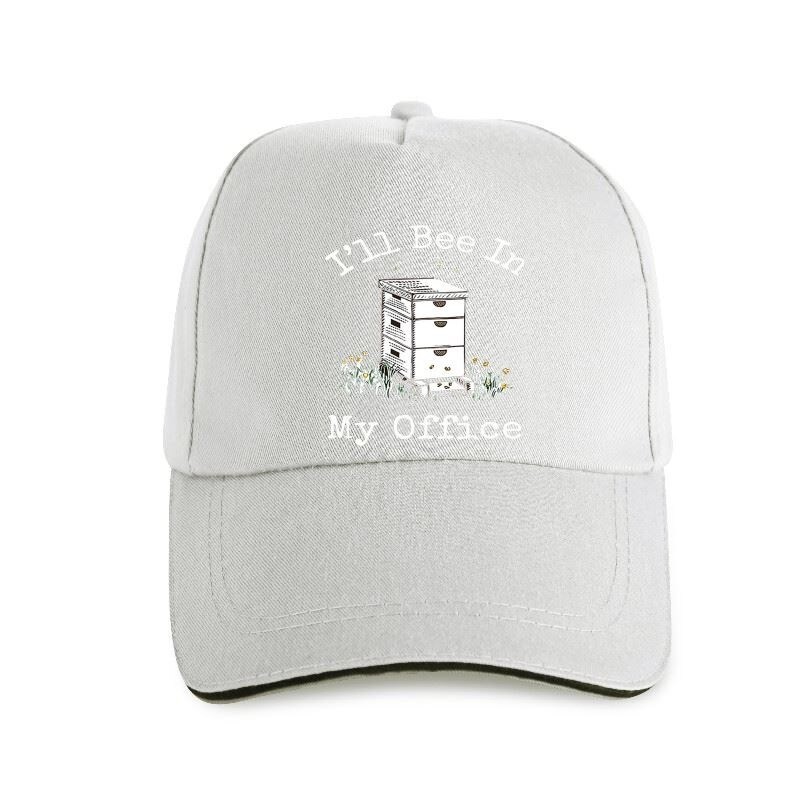 Casquette Abeille unisexe inscription I'll BEE in my Office beige
