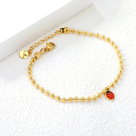 Détails du Magniffiqueu Bracelet Coccinelle Chic Polka