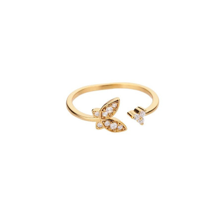 Bague Papillon Dorée | Bijou Cadeau Élégant & Minimaliste