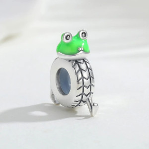 Cute Frog Charm Bracelet | Unique Nature Jewelry Gift