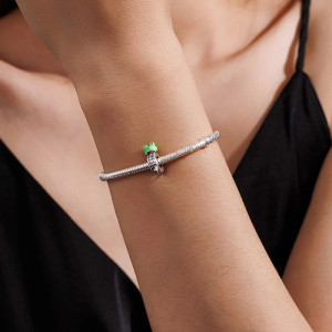 Magnifique Charm Grenouille Argent 925 “Petite Rainette Malicieuse”