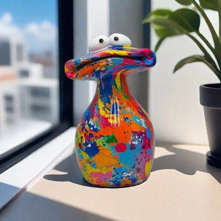 Magnifique Figurine Grenouille “Splash Pop Art”