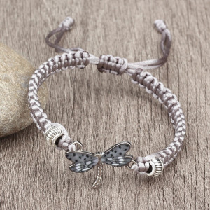 Pulsera Libélula Plateada - Elegancia Natural - 4 Colores