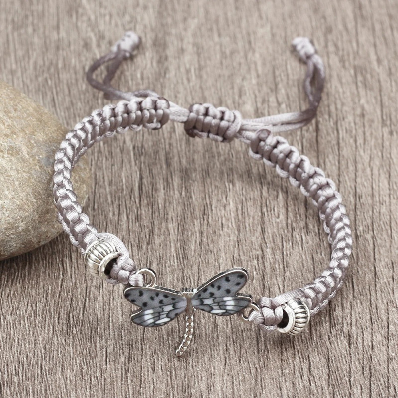 Pulsera Libélula Plateada - Elegancia Natural - 4 Colores