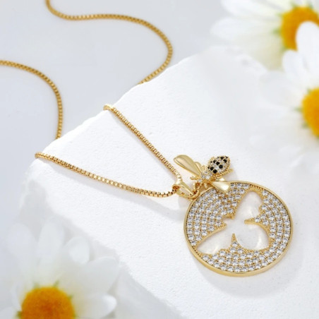 Collar Abeja 'Destello de Colmena' - Joya original y elegante
