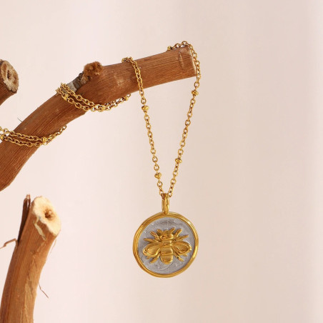 Collana Ape 'Sigillo Reale' | Gioiello in Argento Placcato Oro