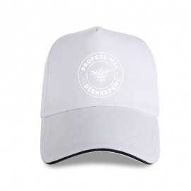 Casquette Abeille Apilculteur inscription Professional BeeKeeper blanc