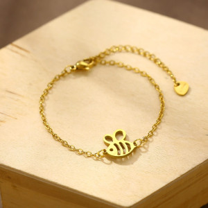 "Royal Essence" Bee Bracelet - Minimalist Gold or Silver Jewelry