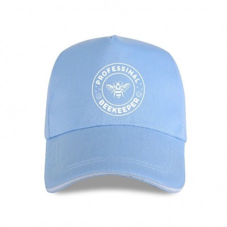 Casquette Abeille Apilculteur inscription Professional BeeKeeper bleu clair