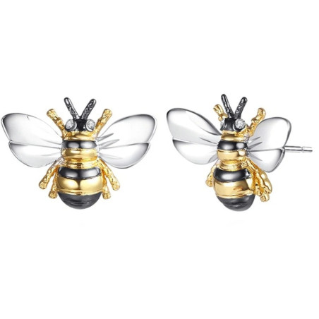 Bienen Ohrringe mit Strass - Eleganter & Einzigartiger Schmuck
