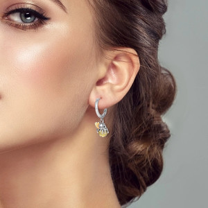 Cute Imperial Pearl Bee Earrings | Unique Women's Jewelry Gift