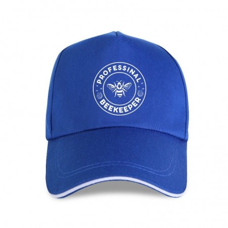 Casquette Abeille Apilculteur inscription Professional BeeKeeper bleu