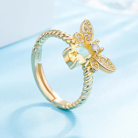Bague Abeille 'Miel Précieux'