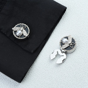 Cache-Bouton Ablle Royale Chic - couleur argent
